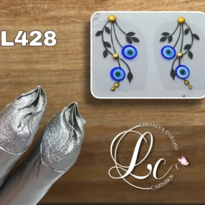 Carimbo Raminho L428 para unhas artesanais – Modelo L428