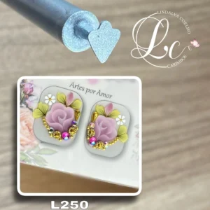 Carimbo Tulipa L250 para unhas artesanais – Modelo L250