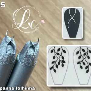 Carimbo Raminho L245 para unhas artesanais – Modelo L245