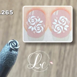Carimbo Rosinha vazadas cod:L265 para unhas artesanais – Modelo L265