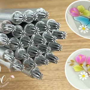 Carimbo Mine margarida 8 pétalas, cod:H54 para unhas artesanais – Modelo H54